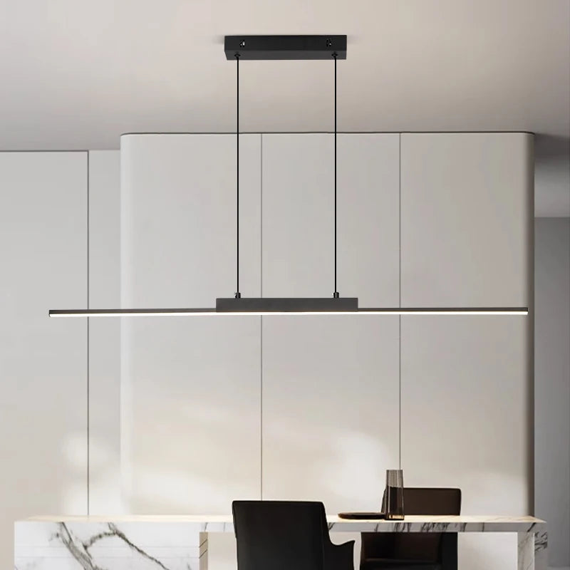 Suspension LED Moderne Longue - Luminaire Design pour Salle à Manger