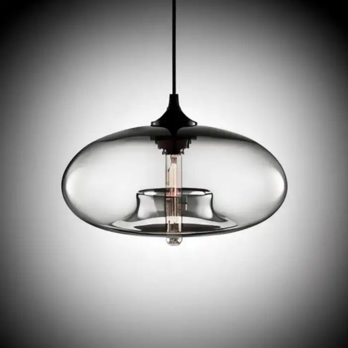 Lampe Suspension Verre Coloré LED - Plafonnier Moderne E27 Restaurant Bar