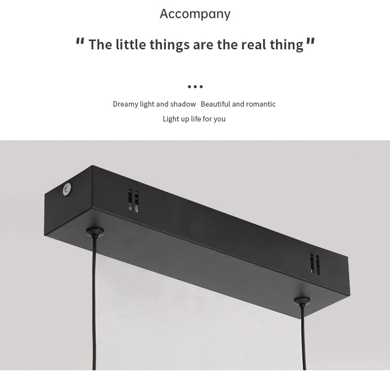 Suspension LED Moderne Longue - Luminaire Design pour Salle à Manger