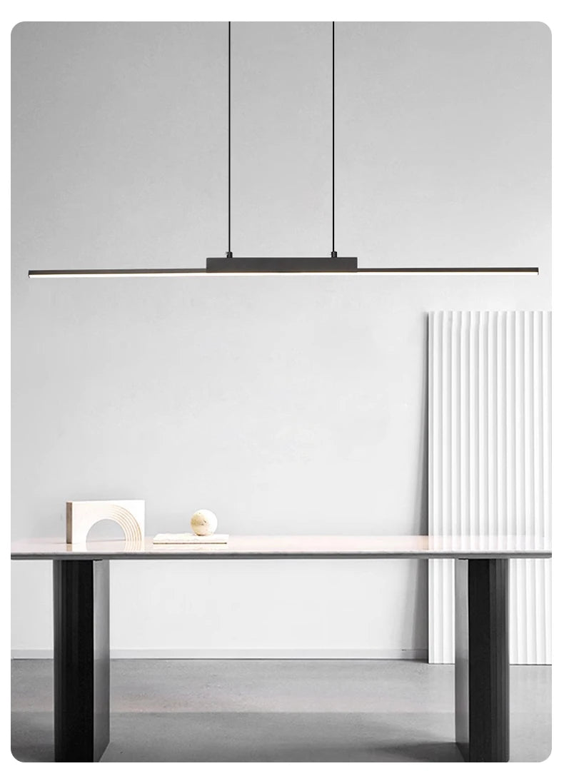 Suspension LED Moderne Longue - Luminaire Design pour Salle à Manger