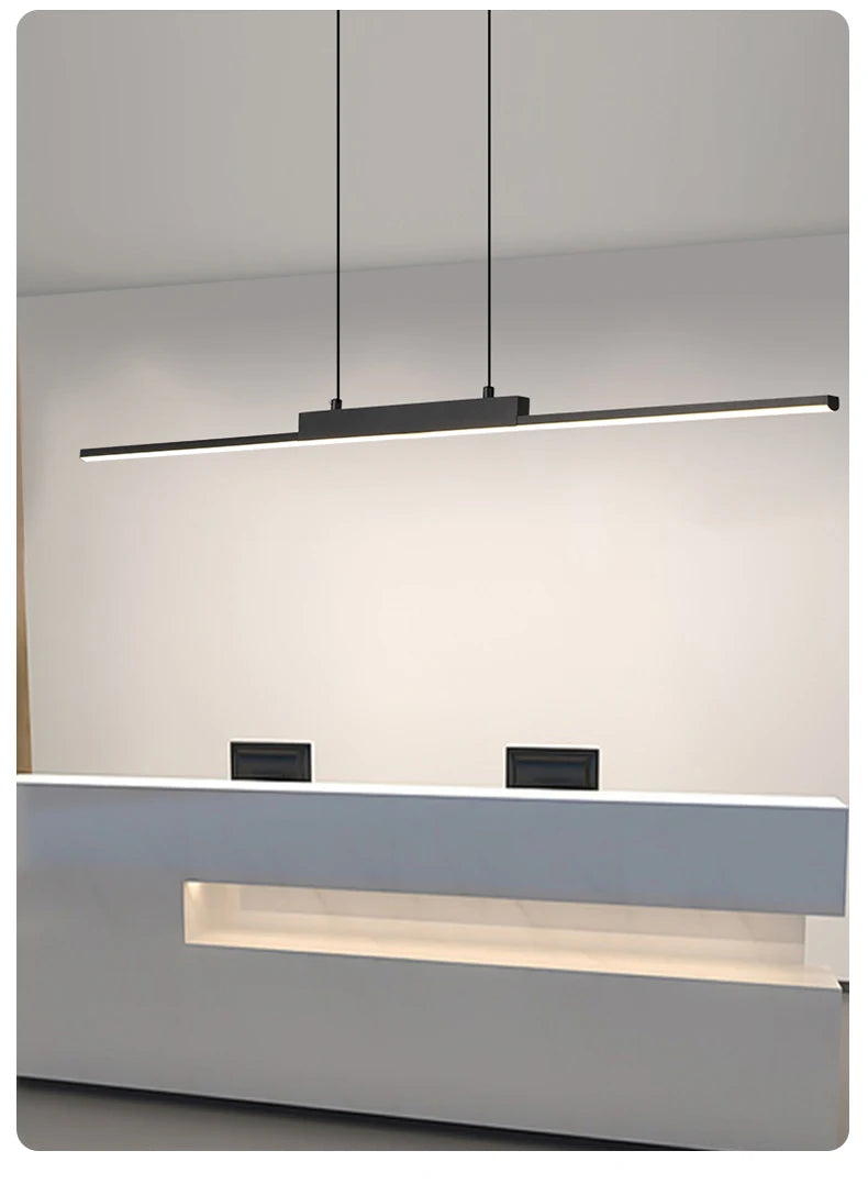Suspension LED Moderne Longue - Luminaire Design pour Salle à Manger