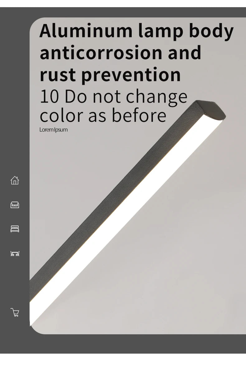 Suspension LED Moderne Longue - Luminaire Design pour Salle à Manger